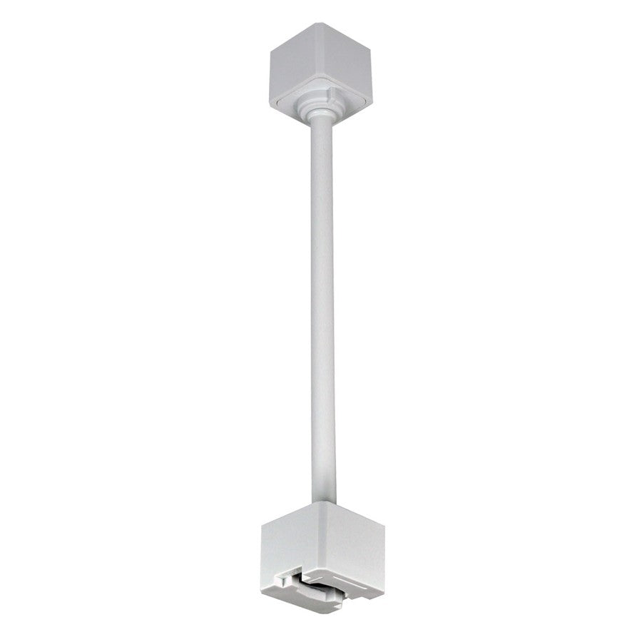 Nora Lighting 12" Track Extension Rod, 1 Or 2 Circuit Track, White - NT-322W-12