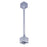 Nora Lighting 24" Track Extension Rod, 1 Or 2 Circuit Track, Silver - NT-323S