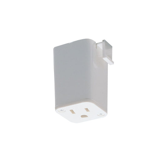 Nora Lighting Outlet Adaptor, 1 Or 2 Circuit Track, White - NT-327W