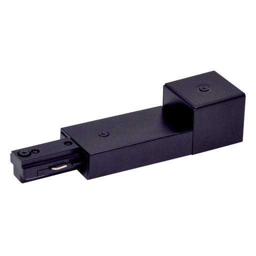 Nora Lighting Live End Conduit Feed, 1 Circuit Track, Black - NT-328B