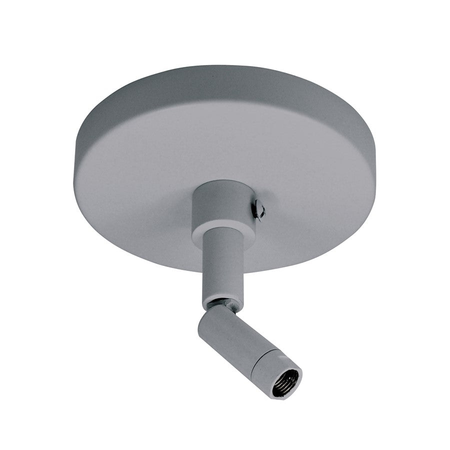Nora Lighting Sloped Ceiling Adapter, 1 Or 2 Circuit Track, Silver - NT-349S
