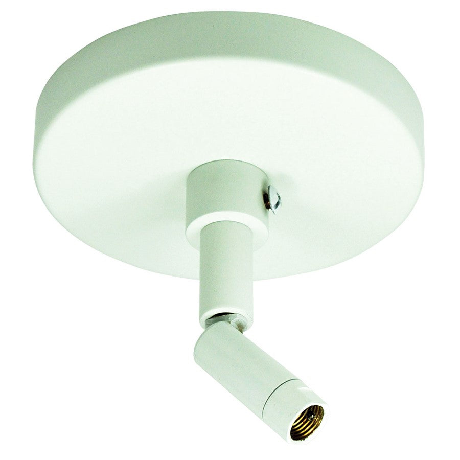 Nora Lighting Sloped Ceiling Adapter, 1 Or 2 Circuit Track, White - NT-349W