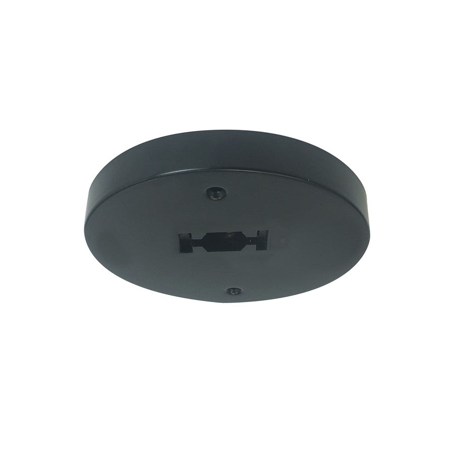 Nora Lighting Monopoint Canopy For Line Voltage Track Head, Black - NT-366B