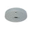 Nora Lighting Monopoint Canopy For Line Voltage Track Head, Silver - NT-366S