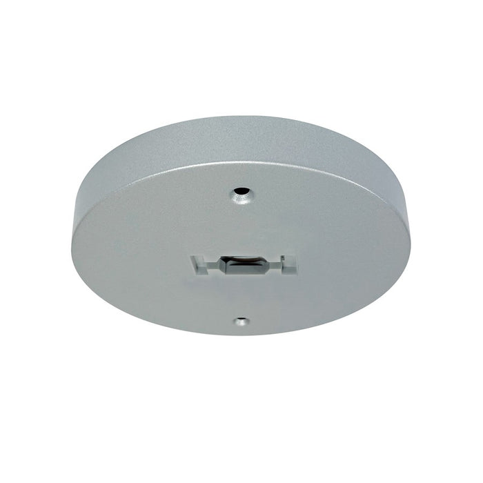 Nora Lighting Monopoint Canopy For Line Voltage Track Head, Silver - NT-366S