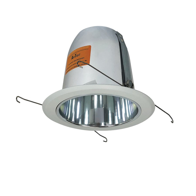 Nora Lighting 5" Airtight Cone Reflector w/ Metal Ring, Clear/White, - NT-5014C