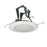 Nora Lighting 5" Albalite Lens/Metal Trim/Bracket, White - NT-5022W