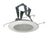 Nora Lighting 5" Fresnel Lens/Metal Trim/Bracket, White - NT-5023W