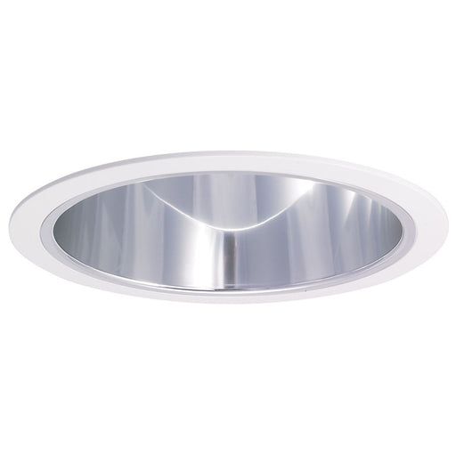 Nora Lighting 6" Specular Clear Cone Reflector/White Plastic Ring - NTA-97