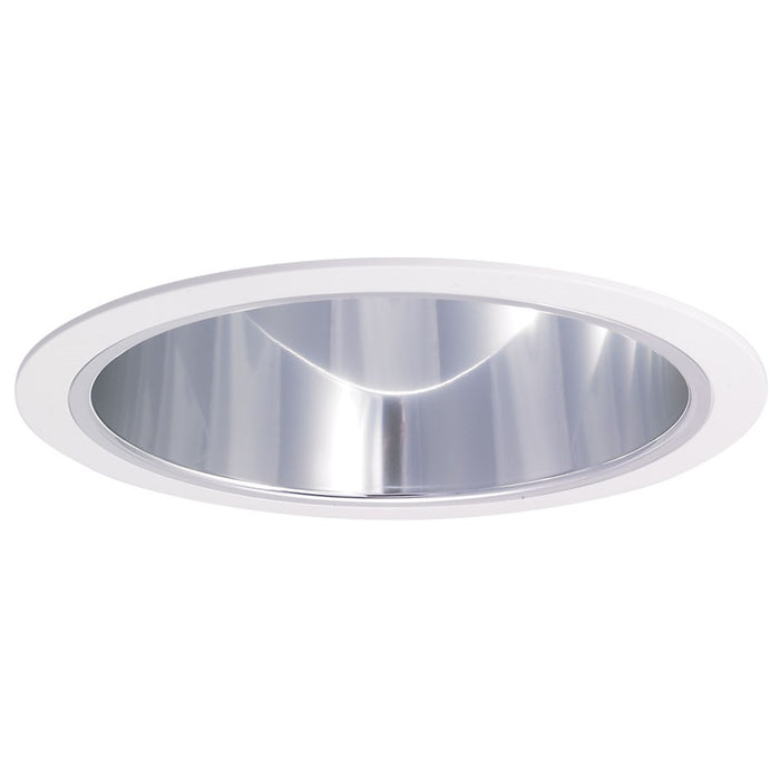 Nora Lighting 6" Specular Clear Cone Reflector/White Plastic Ring - NTA-97