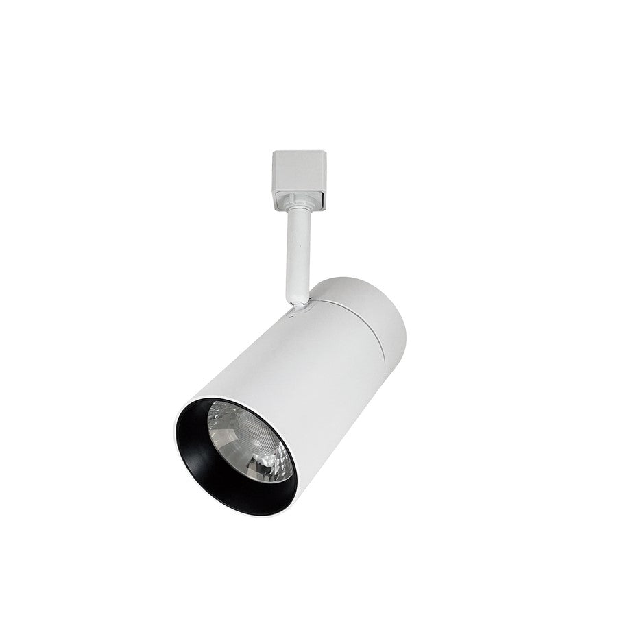 Nora Max LED Track Head, 2450Lm/25W/3000K, Spot Optic, White - NTE-865L930SW