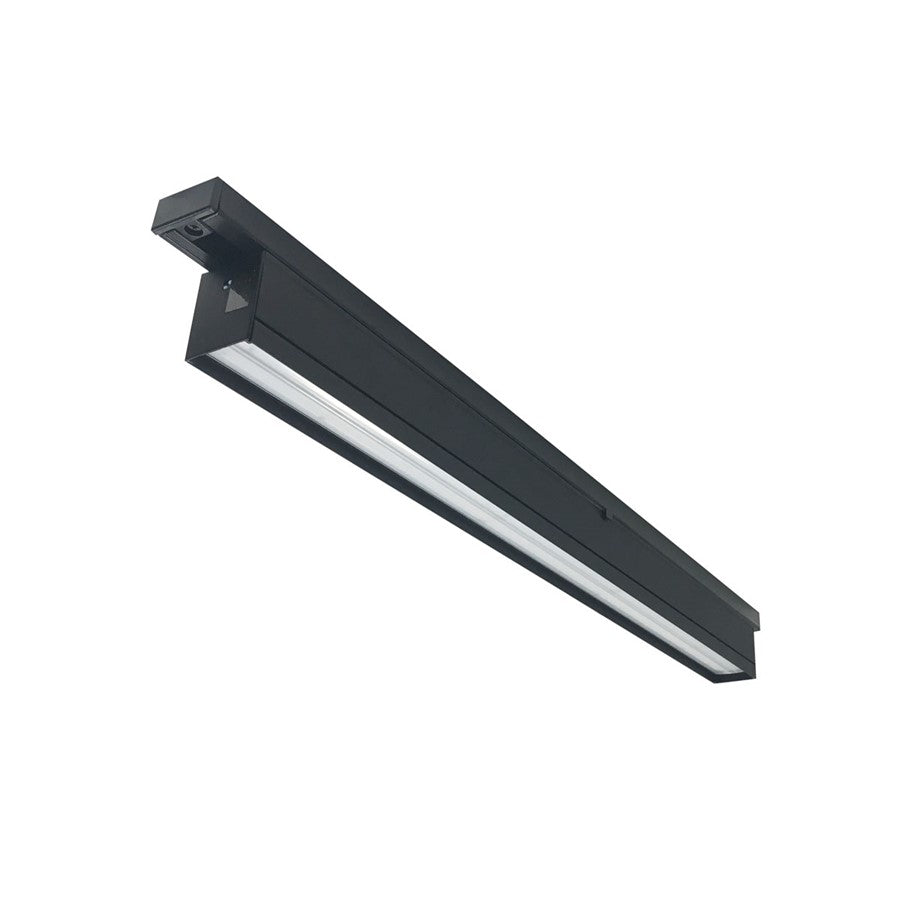 Nora 2-Ft T-Line Linear LED Track Head, 1600Lm/20W/Black - NTE-LIN2TWB
