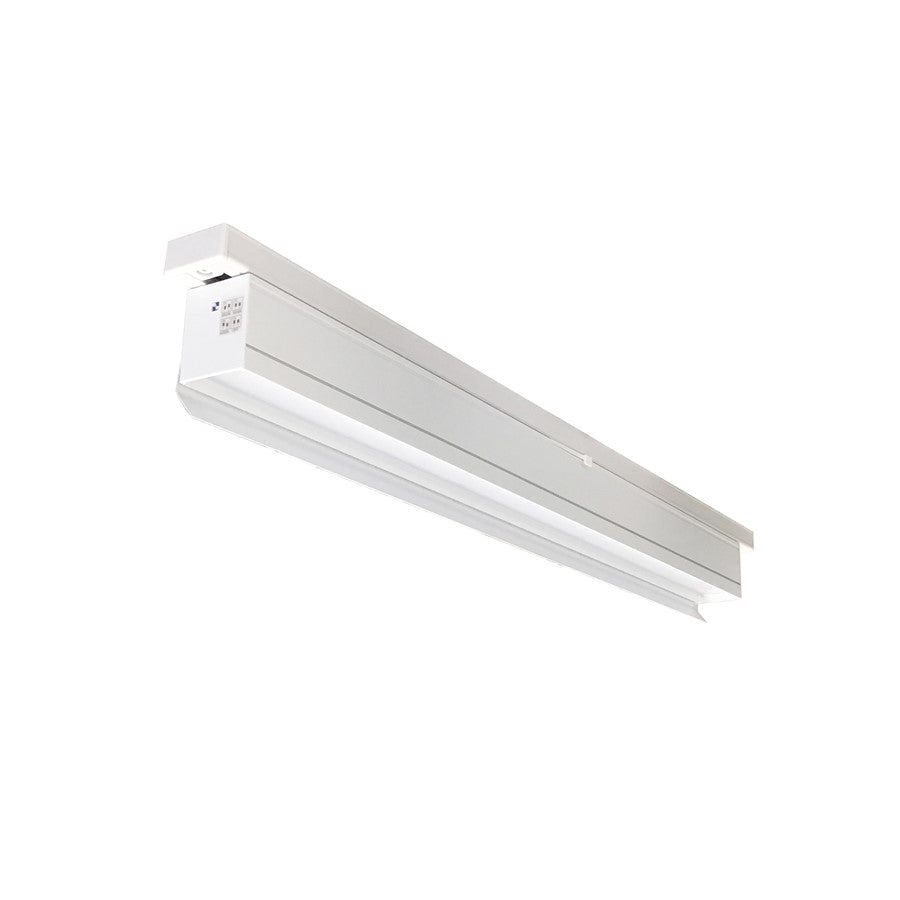 Nora Lighting 2-Ft Visor For T-Line Linear LED Track Head, White - NTE-LIN2VISW