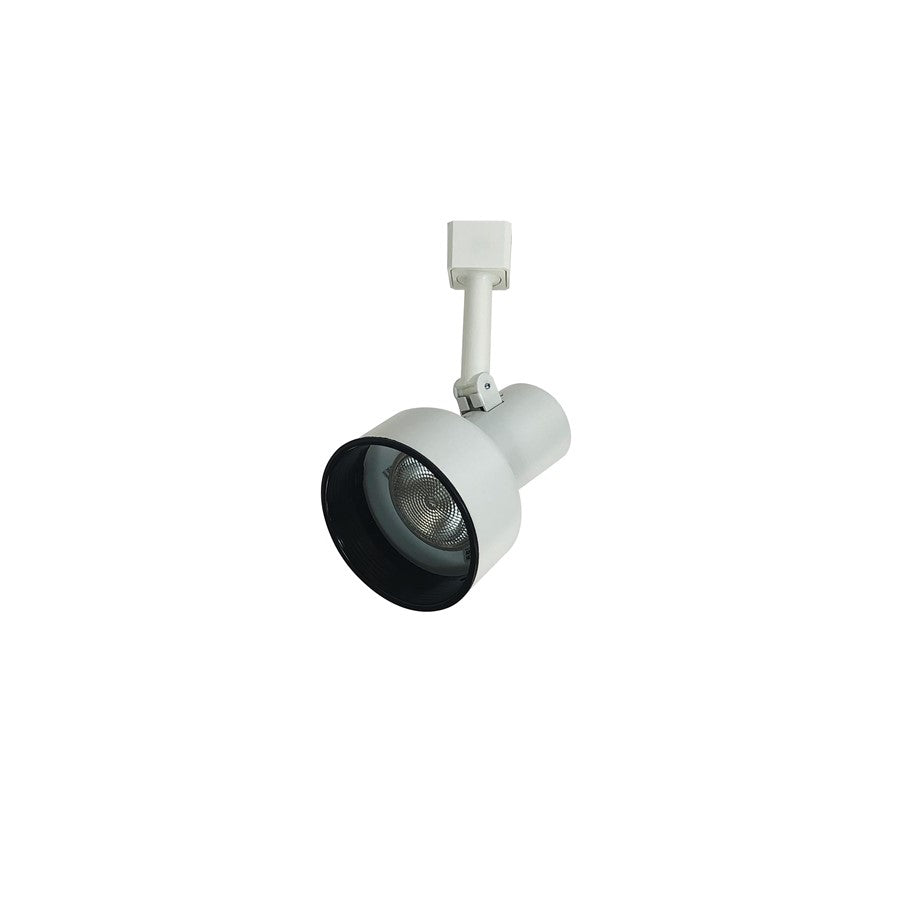 Nora Lighting R20/Par20 White Step Cylinder/Black Baffle, White - NTH-103W-A