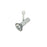 Nora Lighting Univ Flat Back Par20-Par38 White - NTH-139W