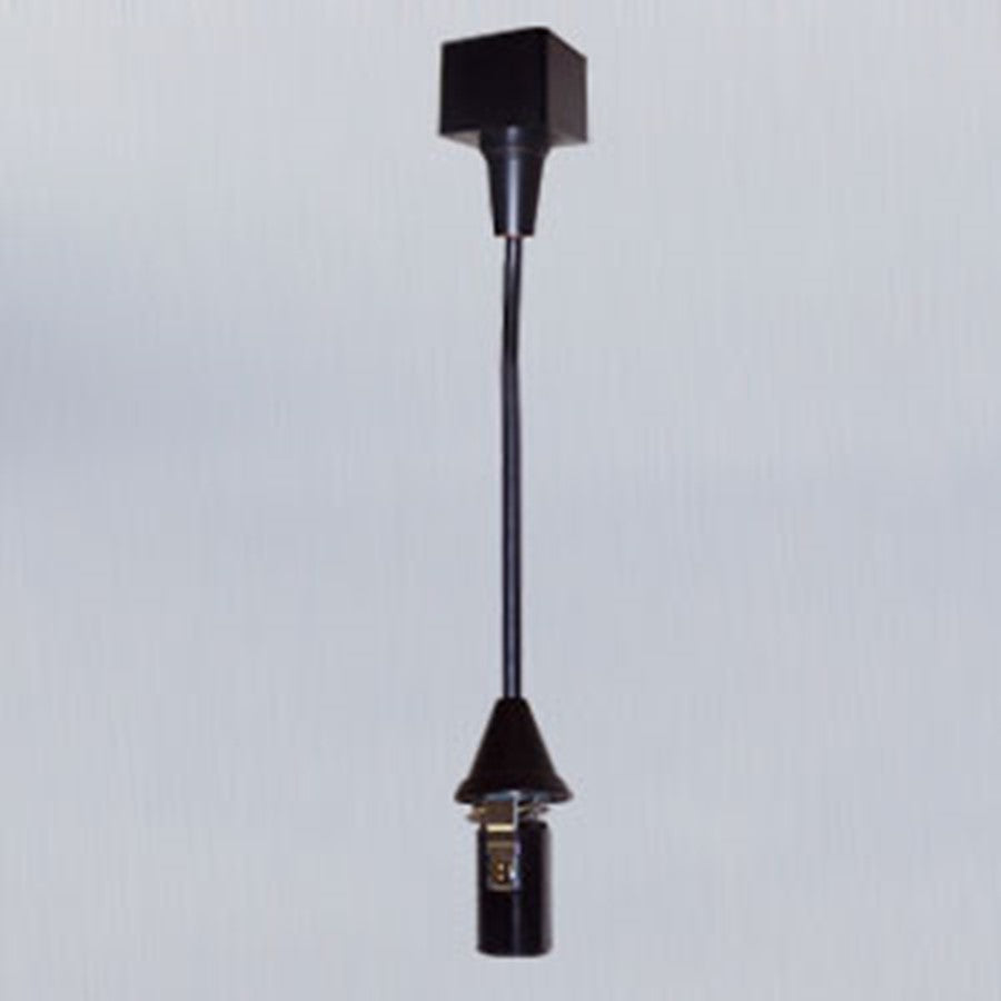 Nora Track Mount Pendant Cord, 8'-6", Candelabra Base, 60W Max, Black - NTH-160B