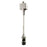 Nora Track Mted Pendant Cord, 8'-6", Candelabra Base, 60W Max, Silver - NTH-160S