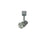 Nora Metro Track Head, Line Voltage, Mr16 Gu10, Silver - NTH-619S
