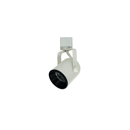 Nora Lighting Mini Baffle Round Back Cylinder Track Head, Mr16, White - NTH-694W