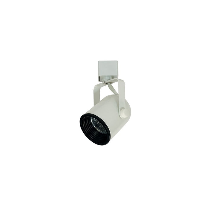 Nora Lighting Mini Baffle Round Back Cylinder Track Head, Mr16, White - NTH-694W
