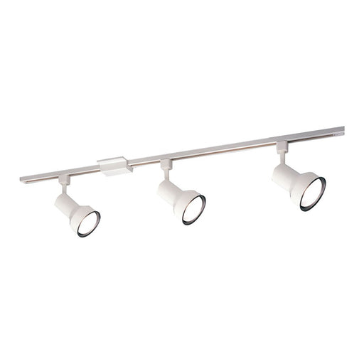 Nora 4-ft Track Pack (3) Step Cyl PAR30 Track Heads, Wht - NTL-150