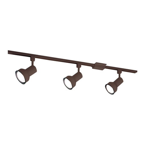 Nora 4-ft Track Pack (3) Step Cyl PAR30 Track Heads, Brz - NTL-150BZ