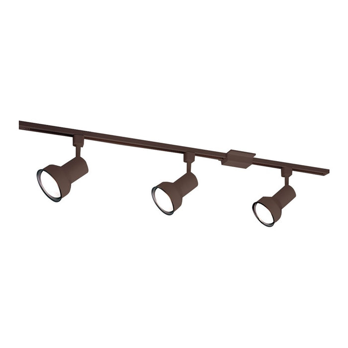 Nora 4-ft Track Pack (3) Step Cyl PAR30 Track Heads, Brz - NTL-150BZ
