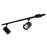 Nora 4-ft Track Pack (2) Flat Back Cyl PAR30 Track Heads, Blk - NTL-151B-2H