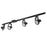 Nora 4-ft Track Pack (4) Gimbal Ring PAR30 Track Heads, Blk - NTL-158B-4H