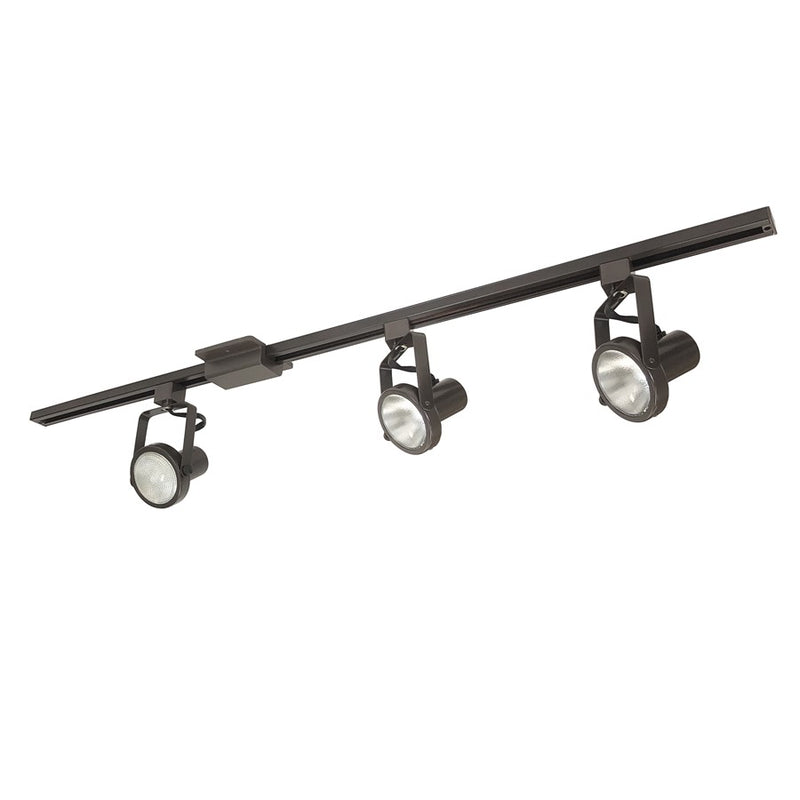 Nora 4-ft Track Pack (3) Gimbal Ring PAR30 Track Heads, Brz - NTL-158BZ