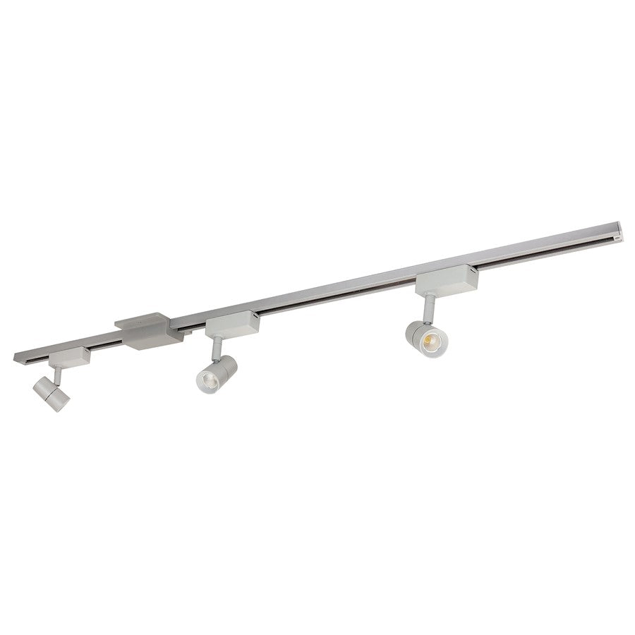 Nora 4-ft Track Pack (3) Aiden LED 80+ CRI Track, 4000K, Slvr - NTLE-85040S