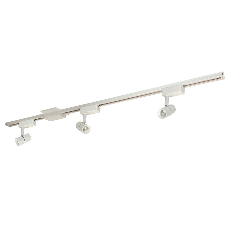 Nora 4-ft Track Pack (3) Aiden LED Track Heads, 2700K, Wht - NTLE-850927W