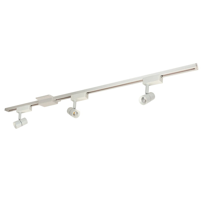 Nora 4-ft Track Pack (3) Aiden LED Track Heads, 2700K, Wht - NTLE-850927W