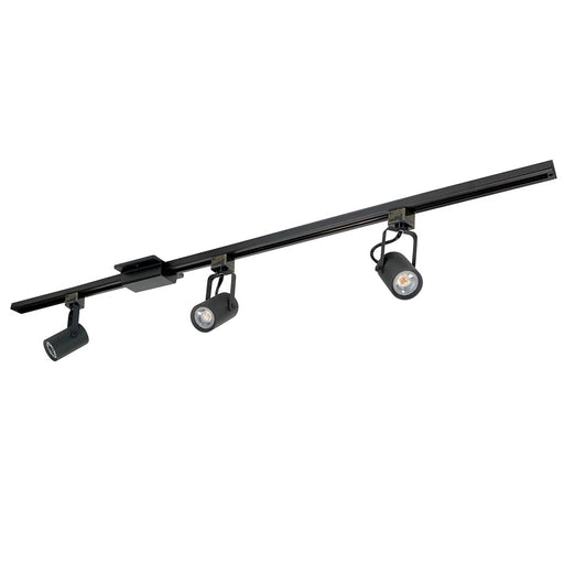 Nora 4-ft Track Pack (3) MAY LED Track Heads, 2700K, Blk - NTLE-860L92710B