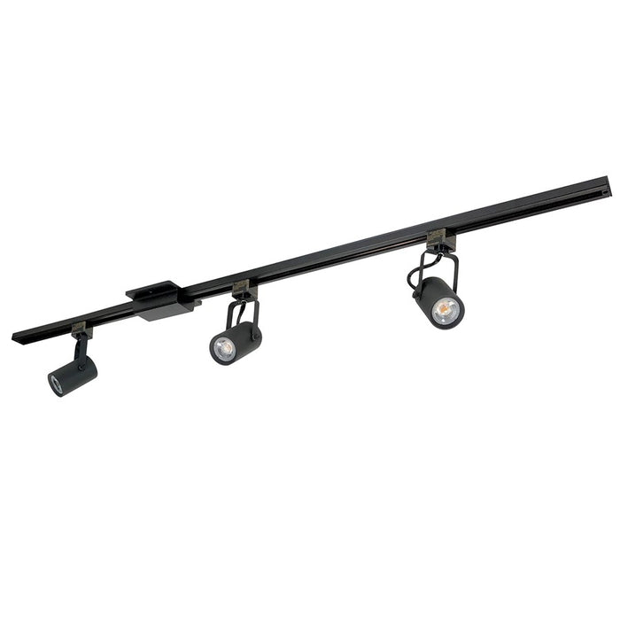 Nora 4-ft Track Pack (3) MAY LED Track Heads, 4000K, Blk - NTLE-860L94010B