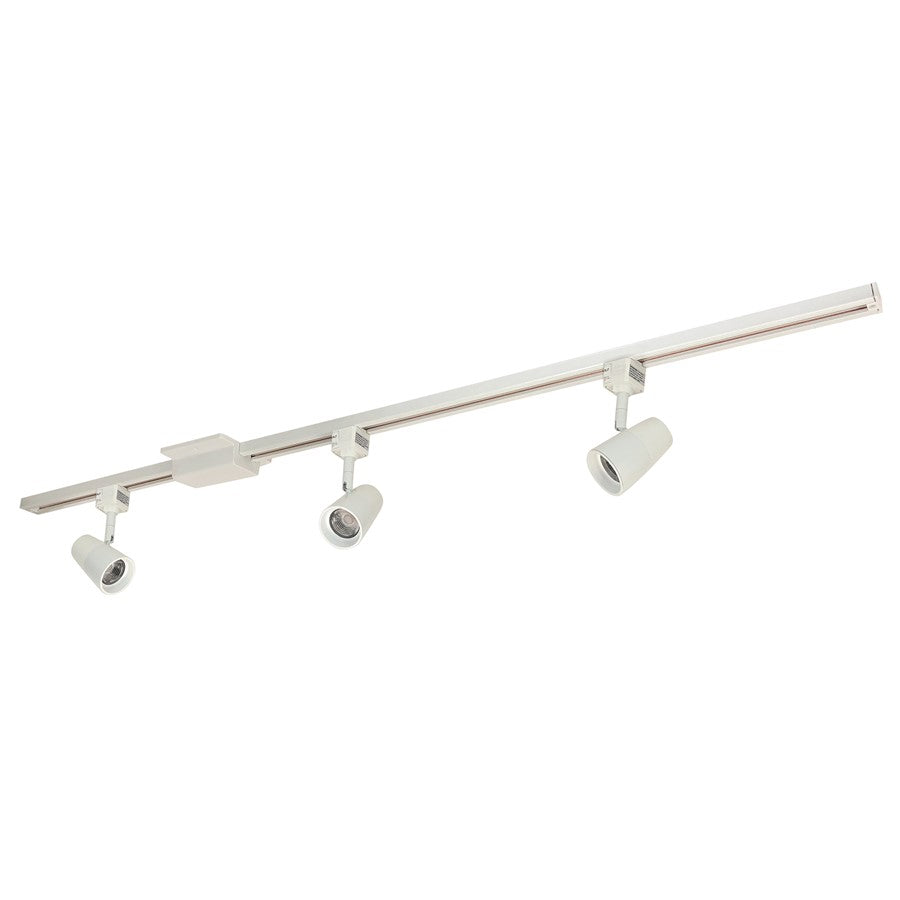 Nora 4-ft Track Pack (3) MAC LED Track Heads, 2700K, Wht - NTLE-870927W
