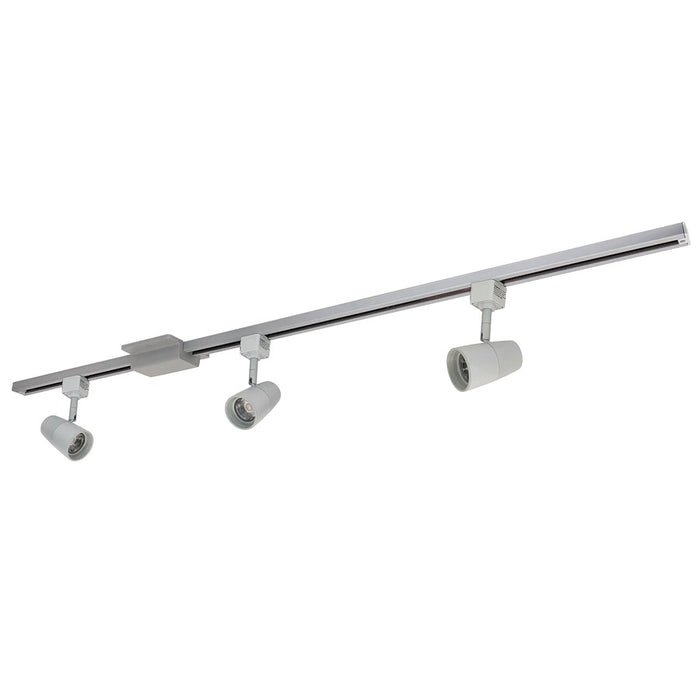Nora 4-ft Track Pack (3) MAC LED Track Heads, 4000K, Slvr - NTLE-870940S