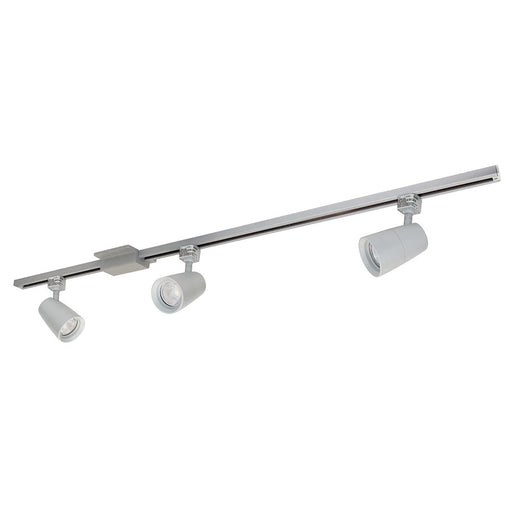 Nora 4-ft Track Pack (3) MAC XL LED Track Heads, 3000K, Slvr - NTLE-875930S
