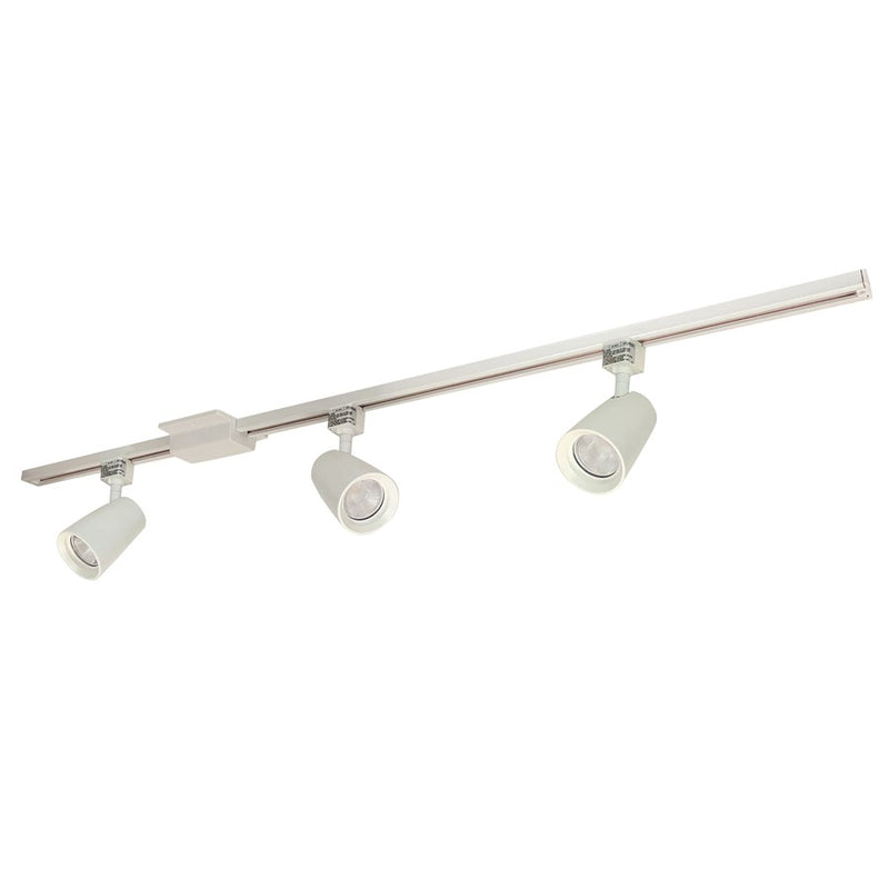 Nora 4-ft Track Pack (3) MAC XL LED Track Heads, 3000K, Wht - NTLE-875930W