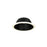 Nora Lighting 6" Br/Par30 Stepped Baffle/Plastic Ring, Black/White - NTM-30