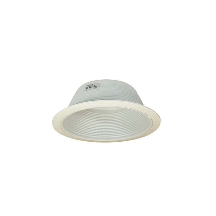 Nora Lighting 6" Br/Par30 Stepped Baffle/Plastic Ring, White - NTM-31