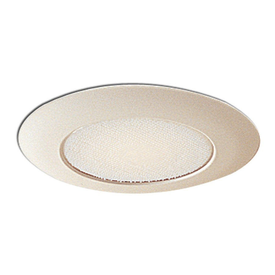 Nora Lighting 6" Albalite Lens/Metal Trim/Bracket, White - NTM-322W