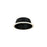 Nora Lighting 6" Stepped Baffle/Plastic Ring, Black/White - NTM-40