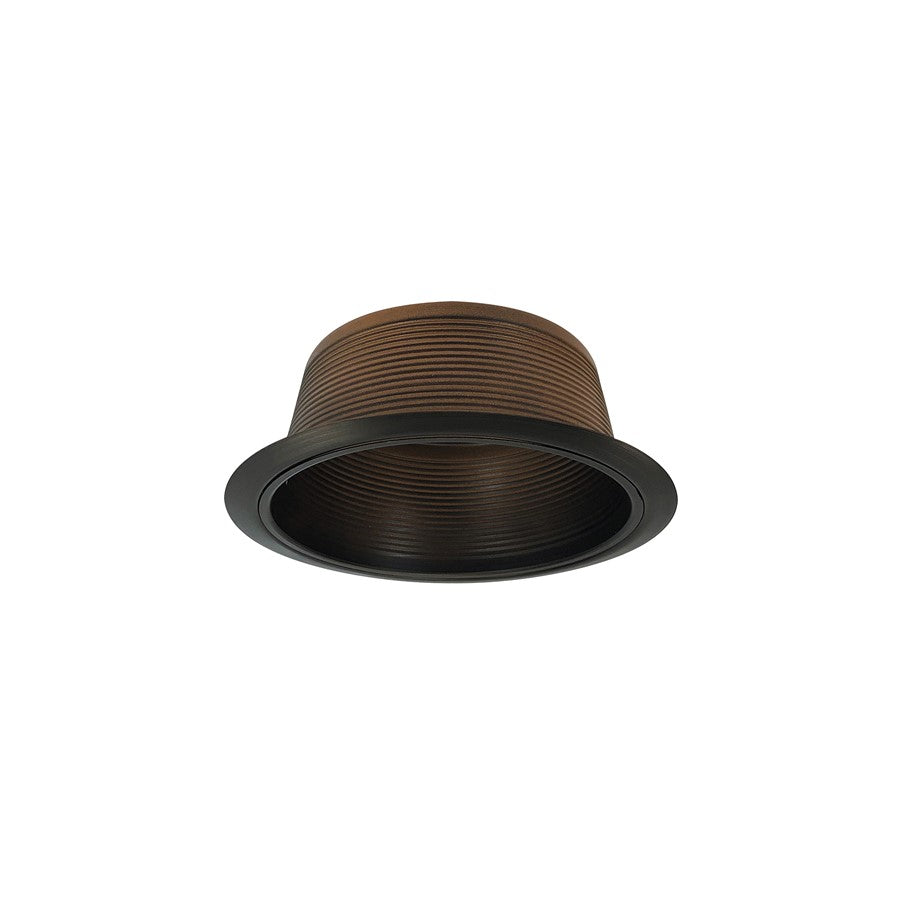 Nora Lighting 6" Stepped Baffle/Plastic Ring, Bronze - NTM-41BZ