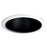 Nora Lighting 5" Airtight Black Baffle Cone w/ White Flange, - NTM-513B