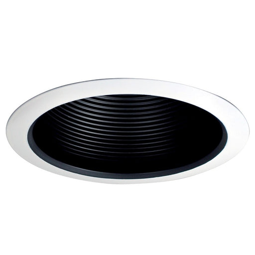Nora Lighting 5" Airtight Black Baffle Cone w/ White Flange, - NTM-513B
