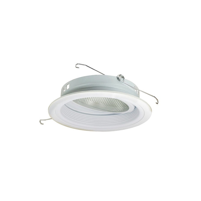 Nora Lighting 6" Par30 Stepped Baffle/Gimbal Ring, White - NTM-54W