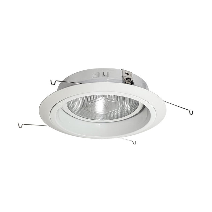 Nora Lighting 6" Par38 Specular Reflector/Rivet/Gimbal Ring, White - NTM-57W-M1