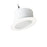 Nora Lighting 6" Sloped Metal Baffle Trim, White/White - NTM-615W