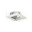 Nora Lighting 6" Square Regressed Reflector Trim, Haze/White - NTM-6857HZHZW